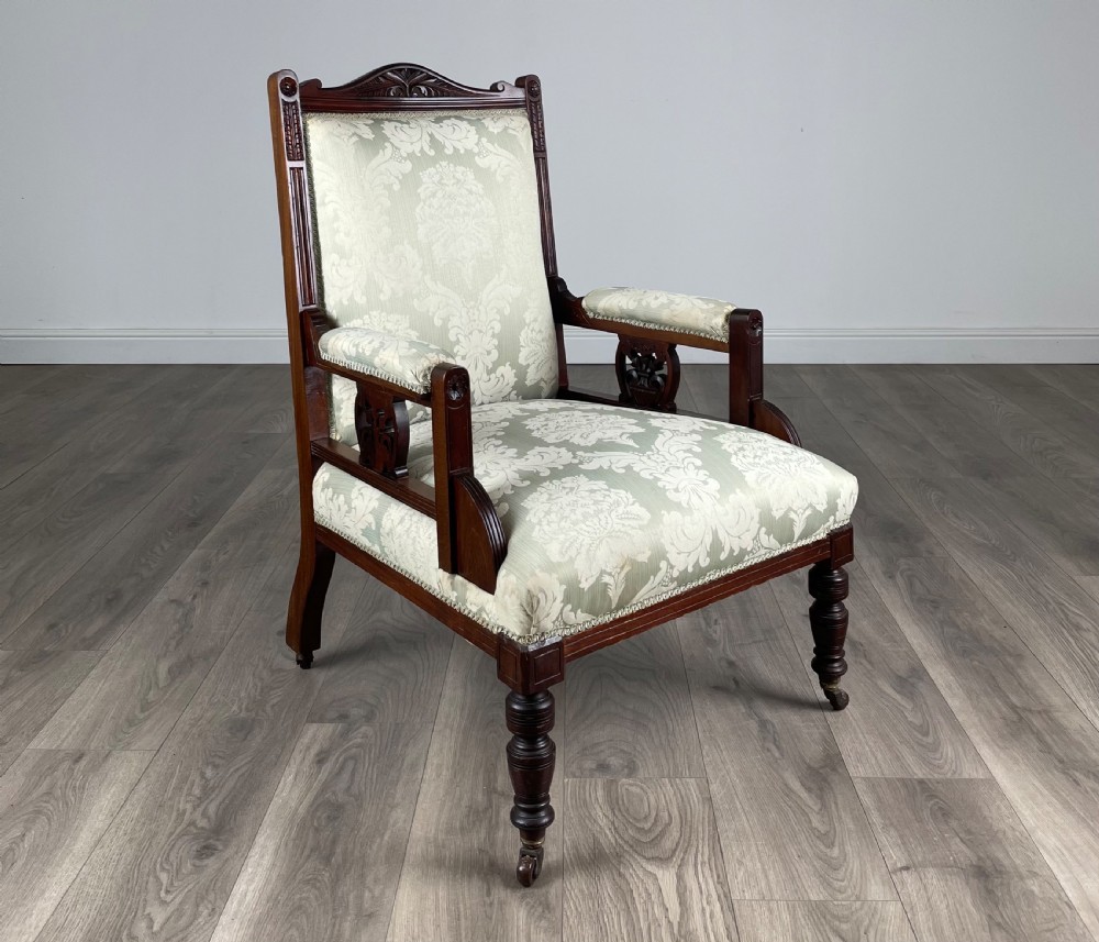 Antique 20th Century Armchair In Mahogany View VII