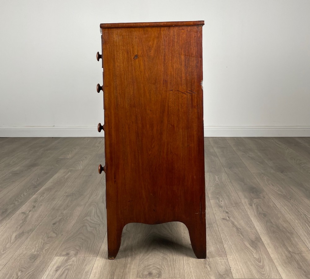 Antique 18th Century Bow Front Chest Of Drawers In Mahogany View III