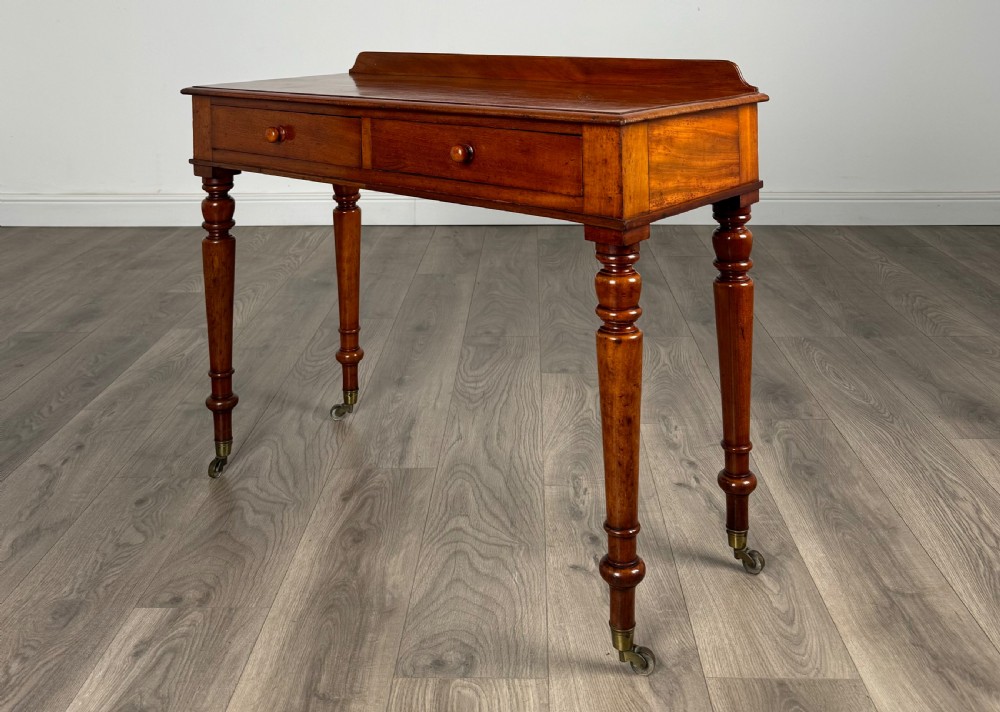Antique 19th Century Writing Table / Side Table In Mahogany View II