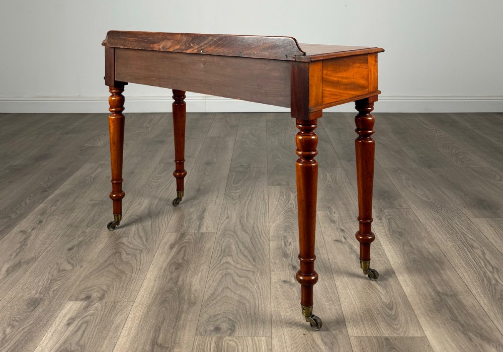 Antique 19th Century Writing Table / Side Table In Mahogany View VI