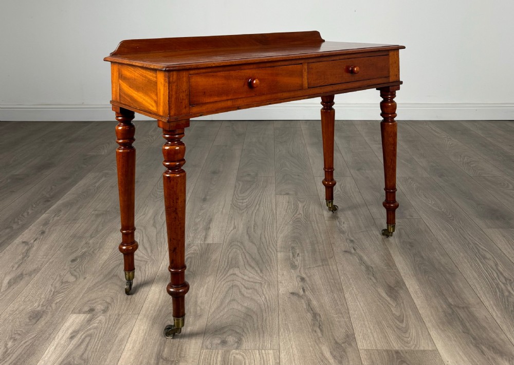 Antique 19th Century Writing Table / Side Table In Mahogany View VIII