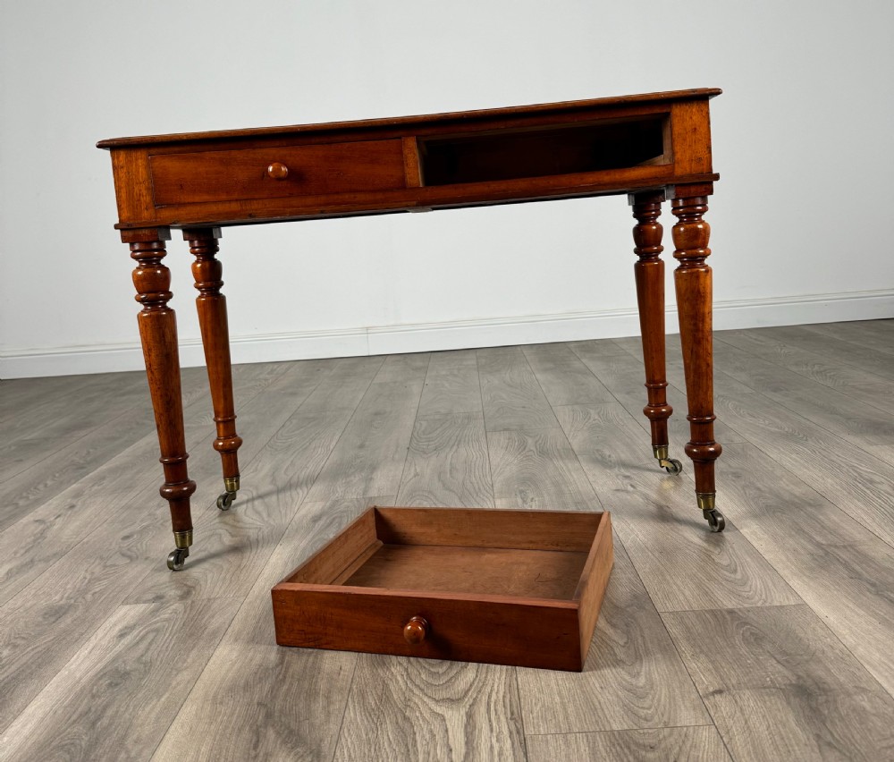 Antique 19th Century Writing Table / Side Table In Mahogany View X