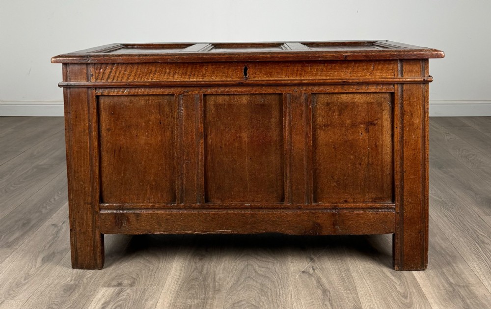 Antique 18th Century Coffer / Blanket Box In Oak