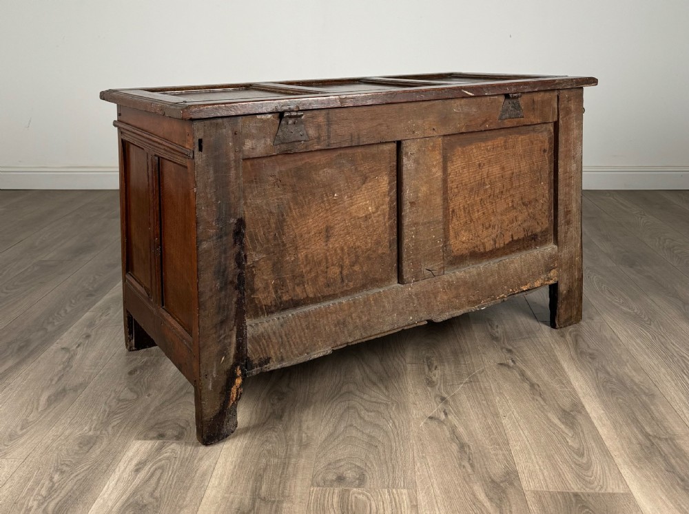 Antique 18th Century Coffer / Blanket Box In Oak View V