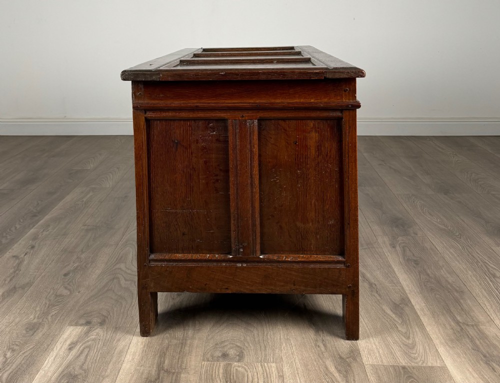Antique 18th Century Coffer / Blanket Box In Oak View VII