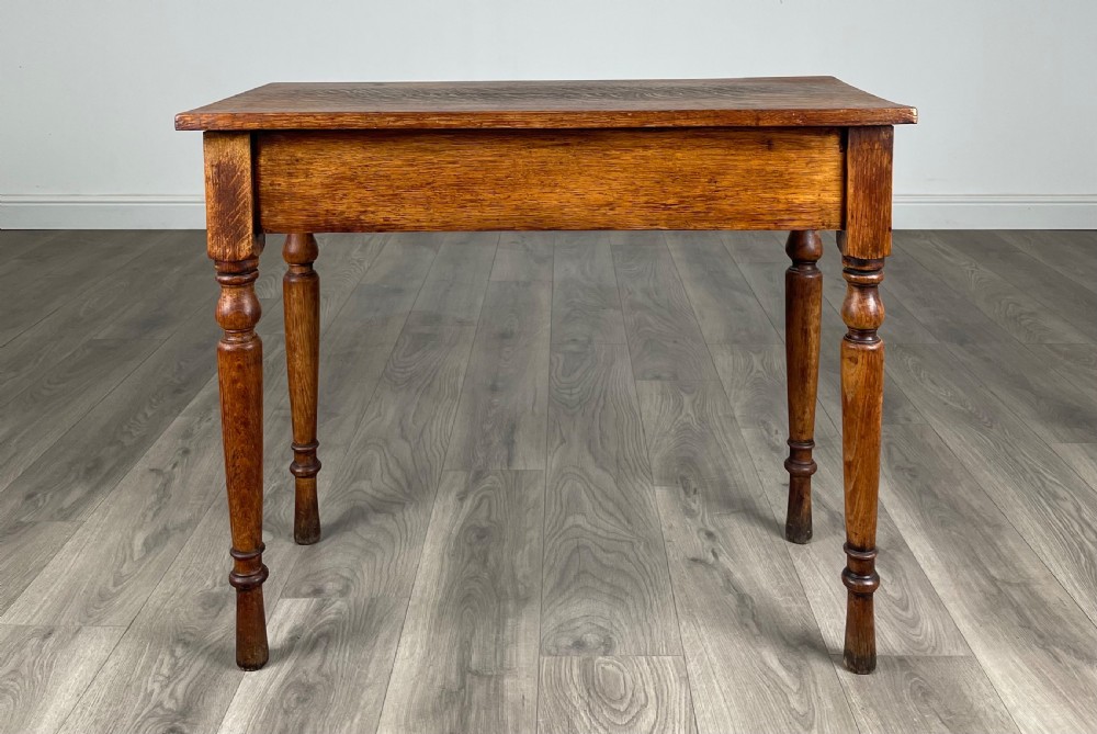 Antique Late 19th Century Side Table / Console Table In Oak View II