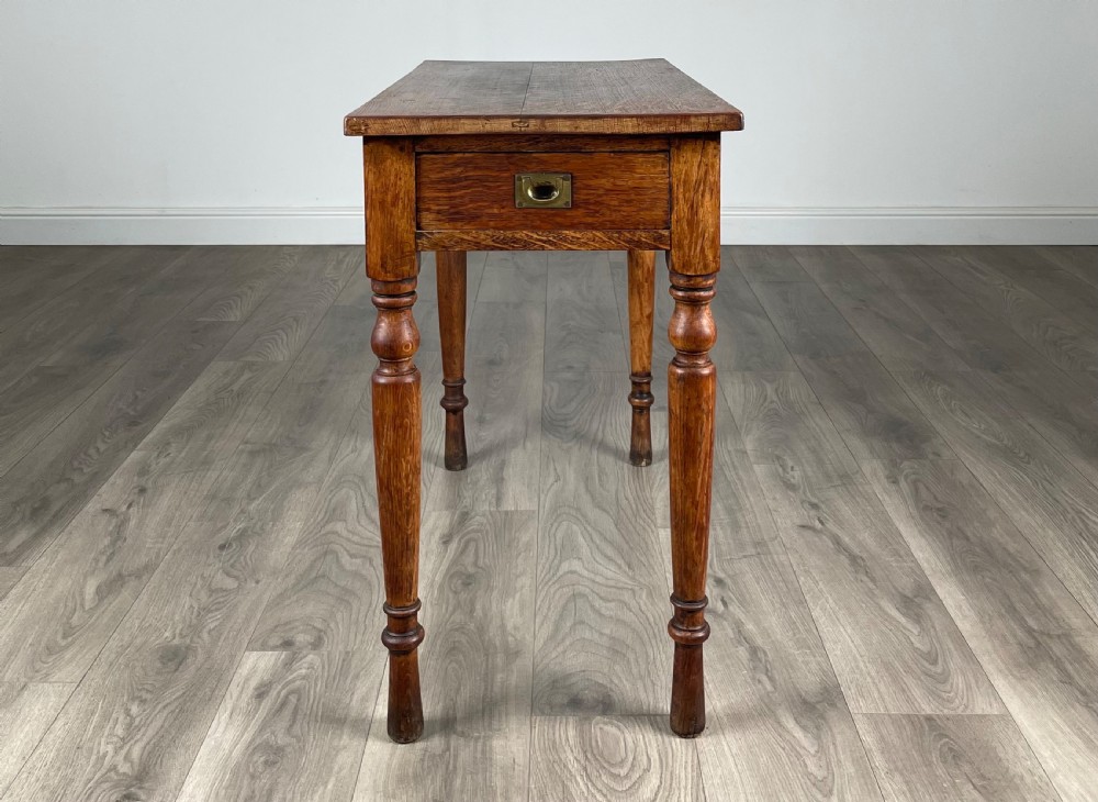 Antique Late 19th Century Side Table / Console Table In Oak View VIII