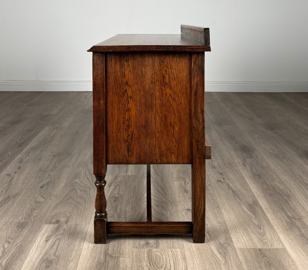Antique 20th Century Carved Oak Sideboard View III