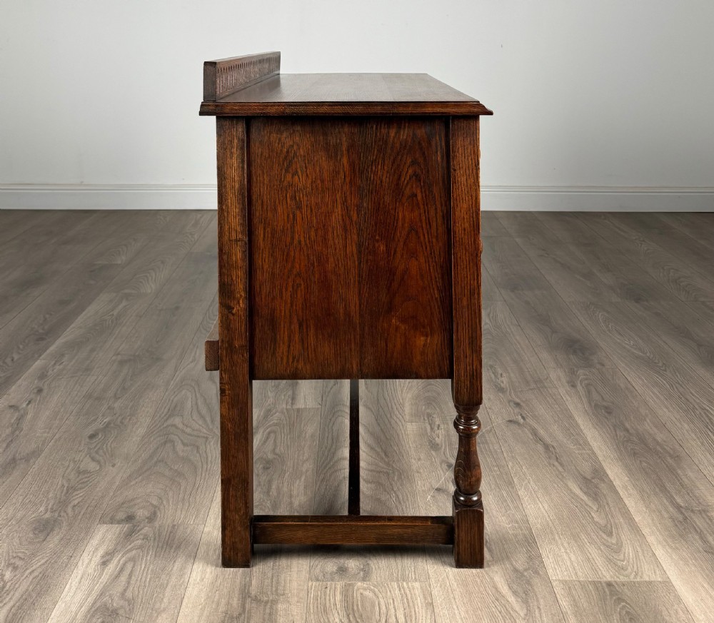 Antique 20th Century Carved Oak Sideboard View VII