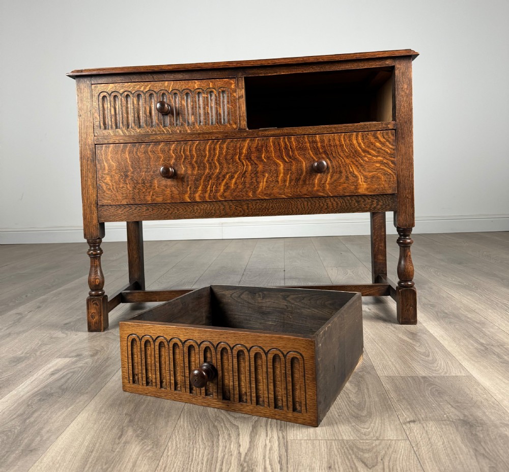 Antique 20th Century Carved Oak Sideboard View X