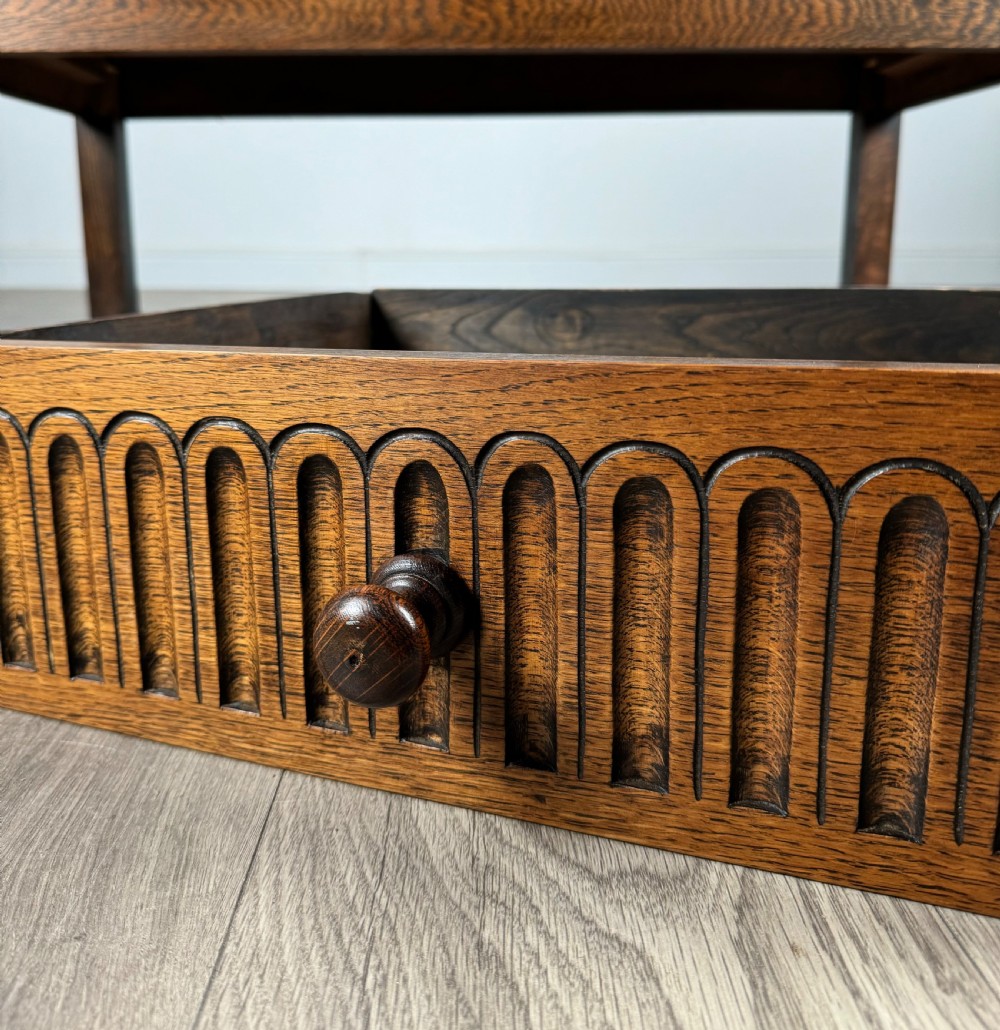 Antique 20th Century Carved Oak Sideboard View XI