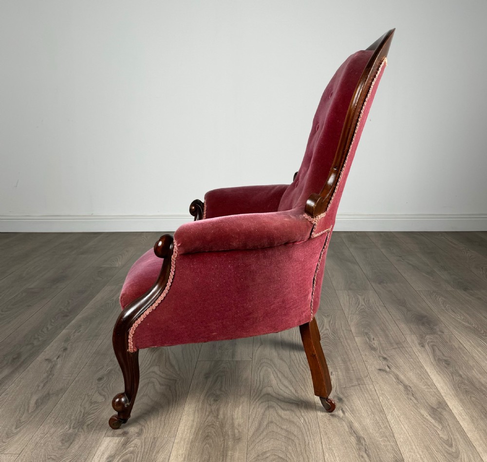 Antique 19th Century Pair Of Armchairs In Mahogany View III