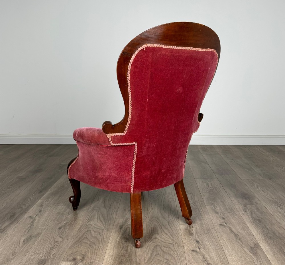 Antique 19th Century Pair Of Armchairs In Mahogany View IV