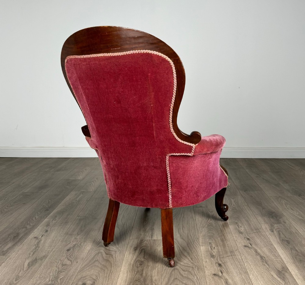 Antique 19th Century Pair Of Armchairs In Mahogany View VI