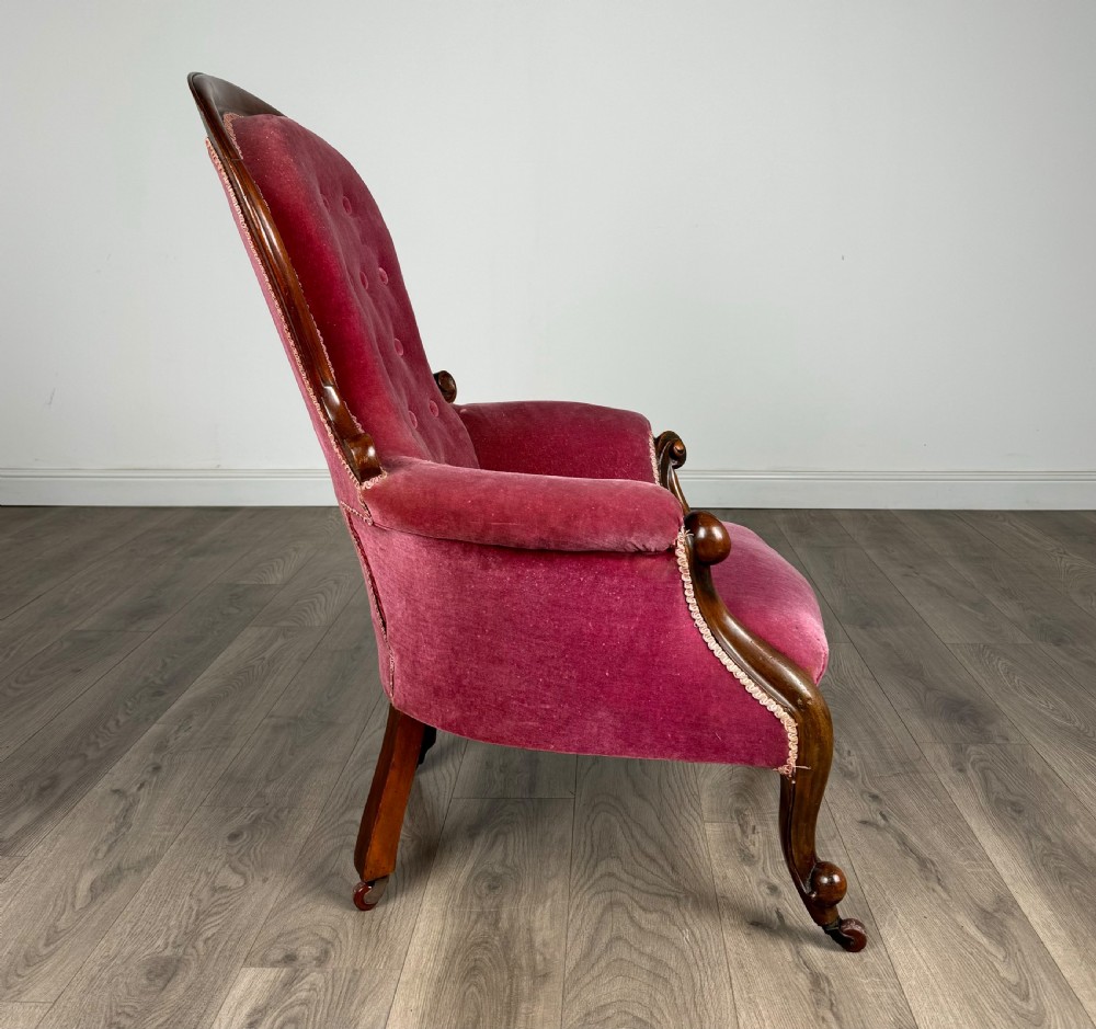 Antique 19th Century Pair Of Armchairs In Mahogany View VII