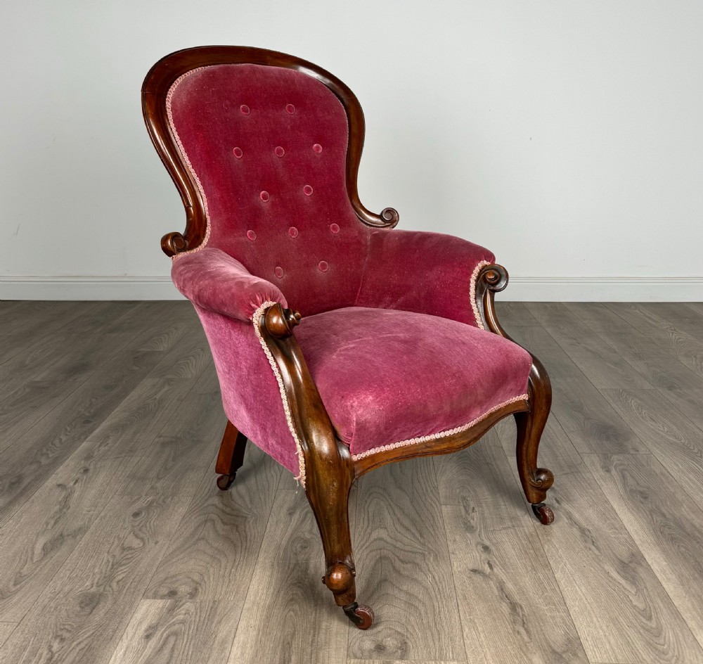 Antique 19th Century Pair Of Armchairs In Mahogany View VIII
