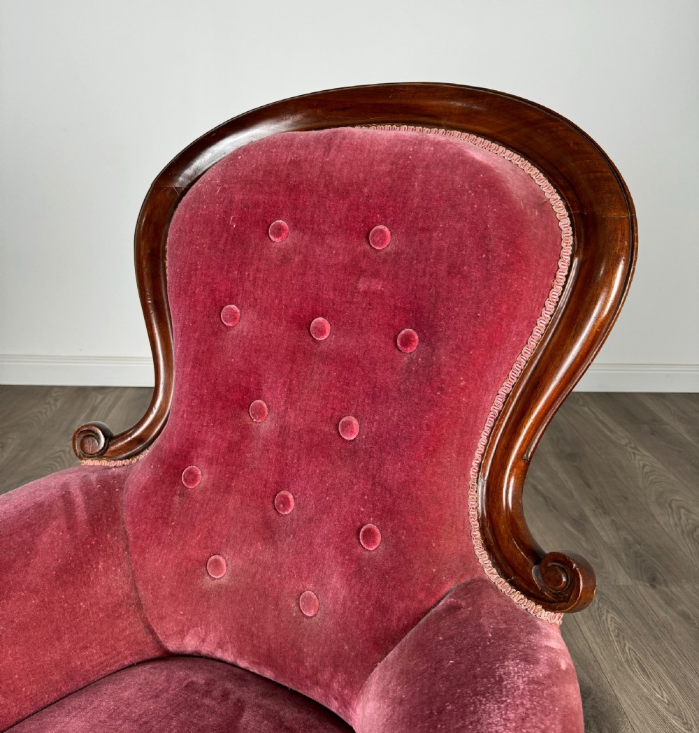 Antique 19th Century Pair Of Armchairs In Mahogany View X