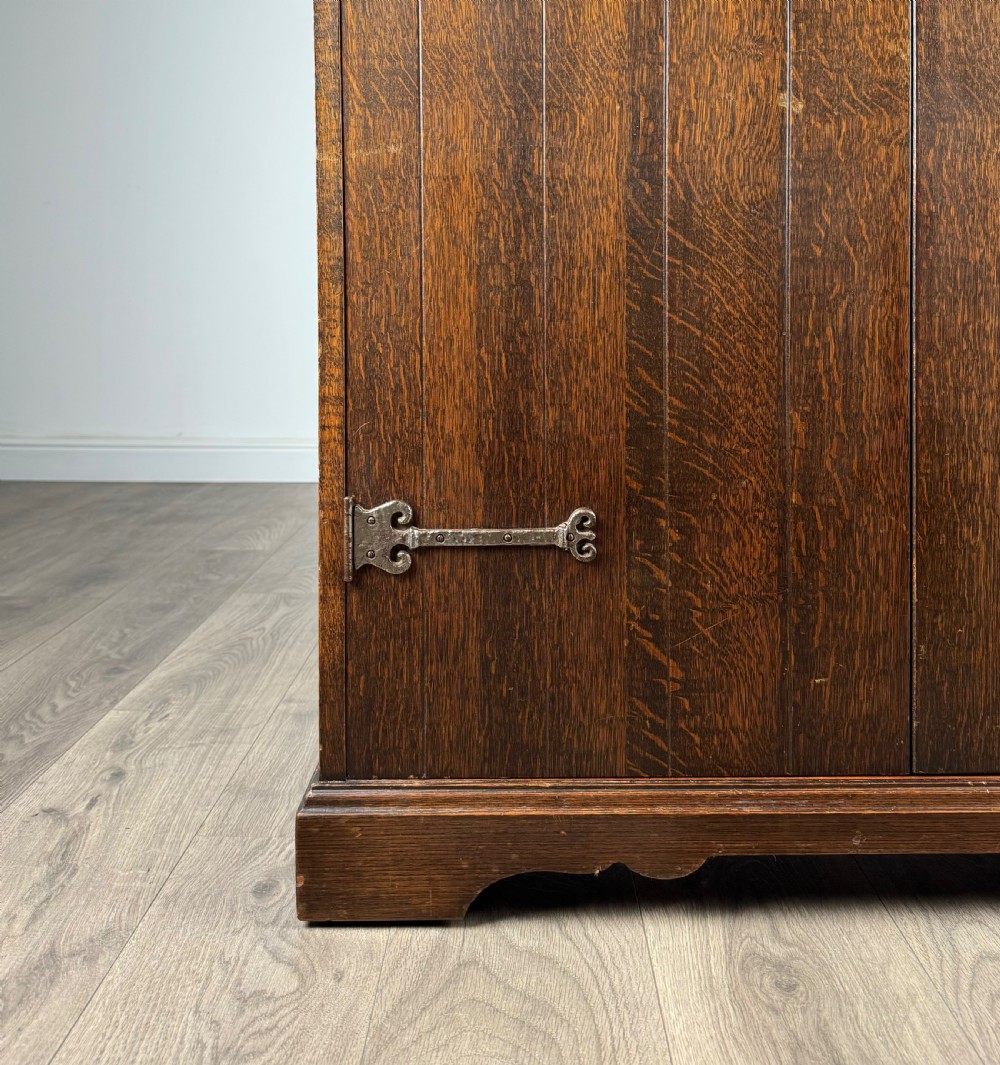 Antique 20th Century Wardrobe In Oak View XI