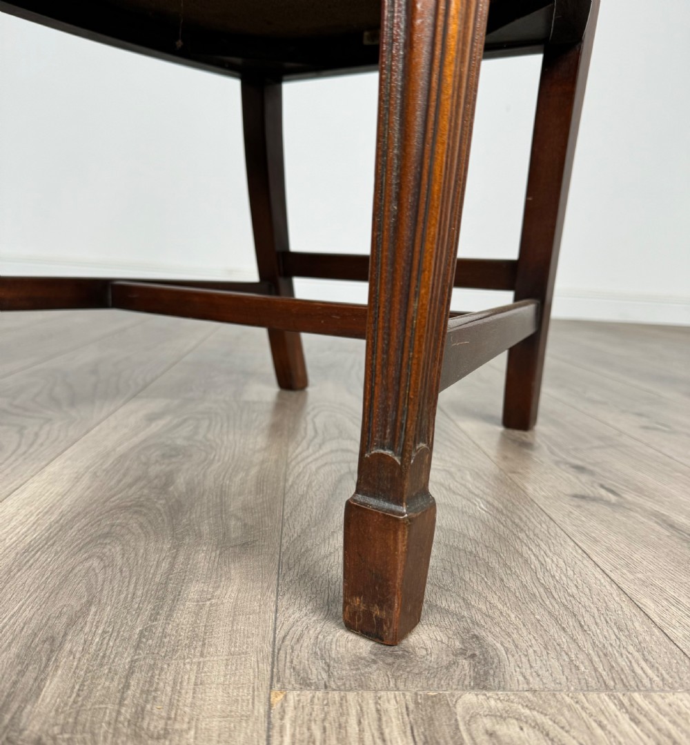 Antique 19th Century Set Of 6 Mahogany Shield Back Dining Chairs View VI