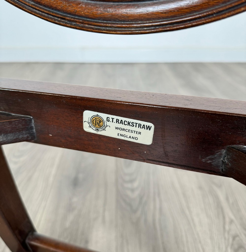 Antique 19th Century Set Of 6 Mahogany Shield Back Dining Chairs View IX