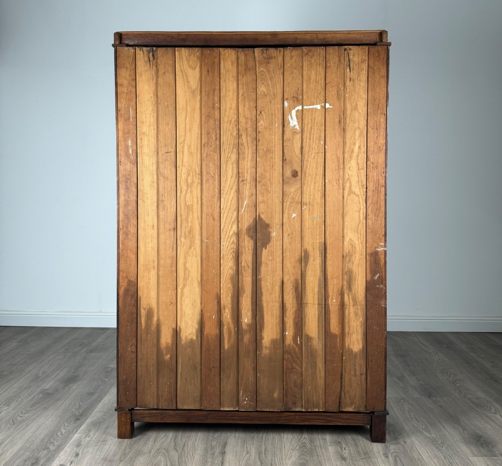 Antique 20th Century Carved Oak Wardrobe View V