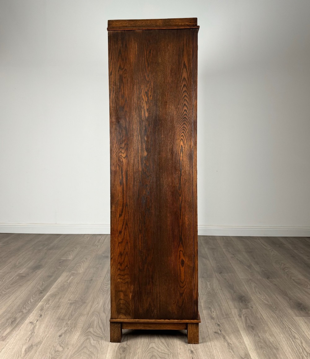 Antique 20th Century Carved Oak Wardrobe View VI