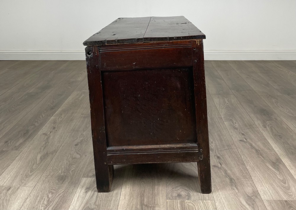 Antique Fine Quality 18th Century Coffer / Blanket Box In Oak View VII