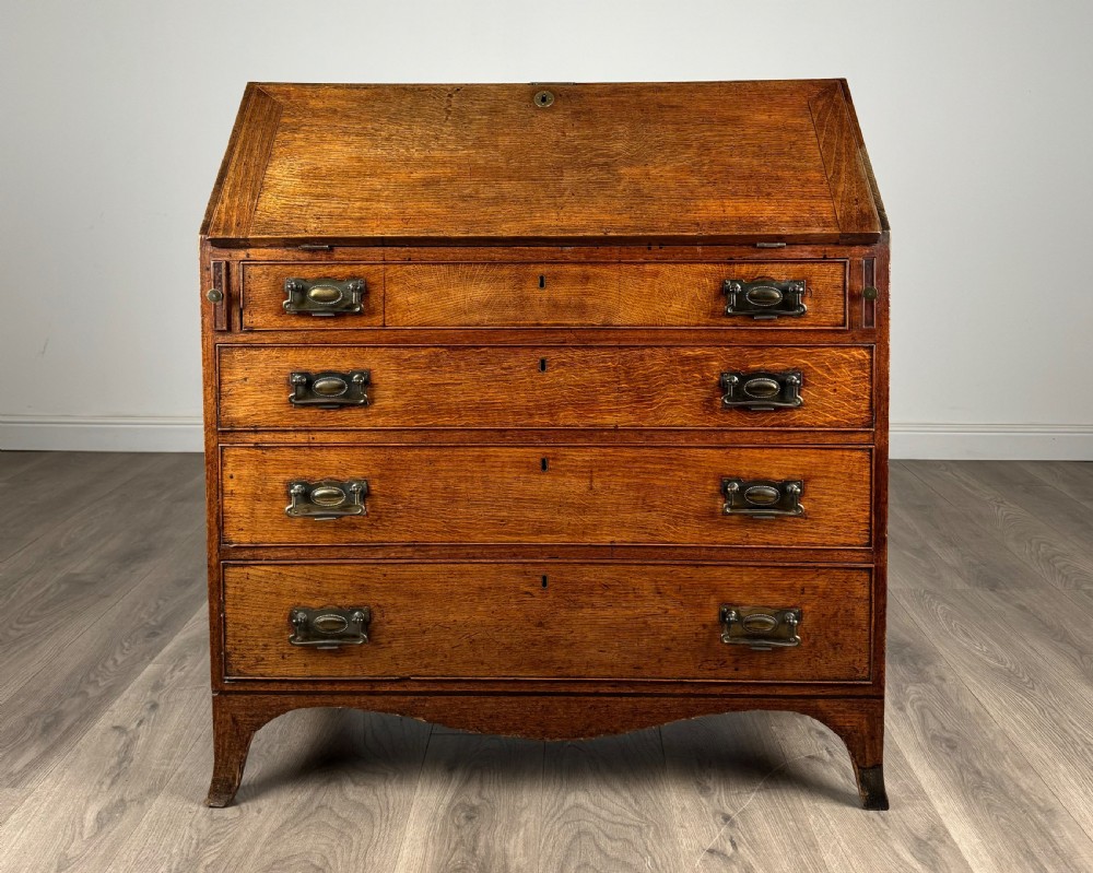 Antique 18th Century Bureau In Oak