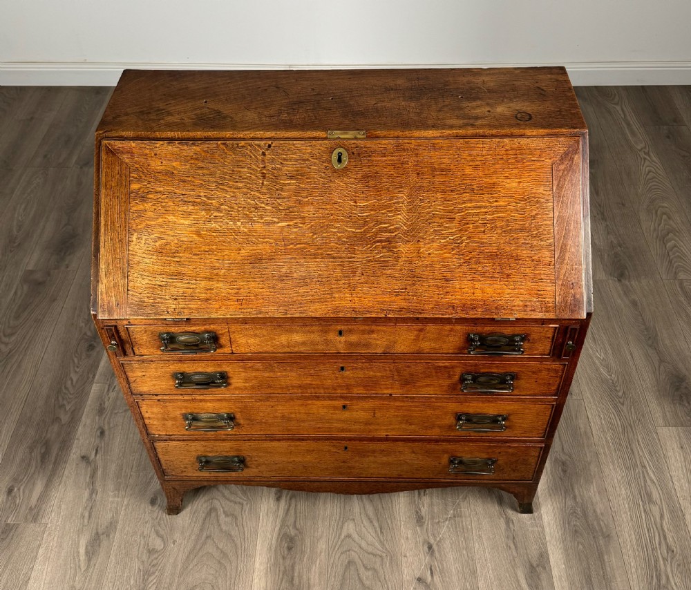 Antique 18th Century Bureau In Oak View X
