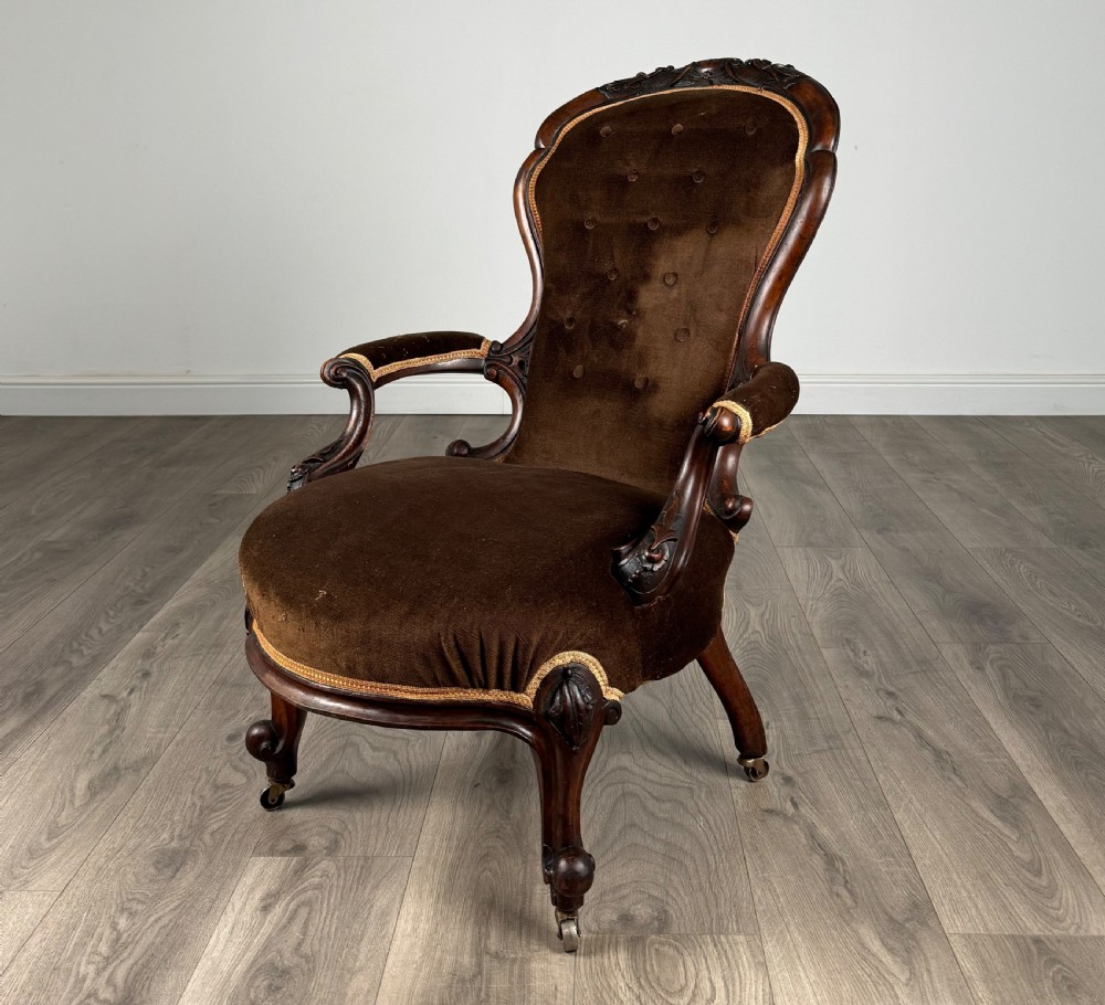 Antique Early 19th Century Armchair In Mahogany