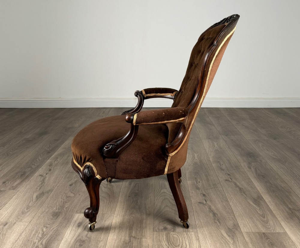 Antique Early 19th Century Armchair In Mahogany View II