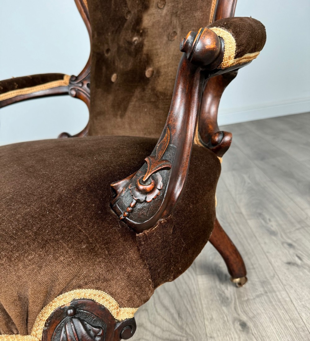 Antique Early 19th Century Armchair In Mahogany View XI