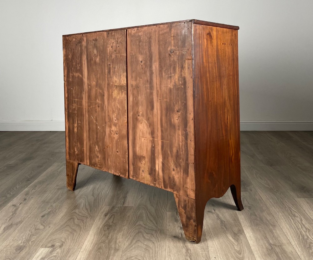 Antique 18th Century Bow Front Chest Of Drawers In Mahogany ( REF AF-3117 ) View VI