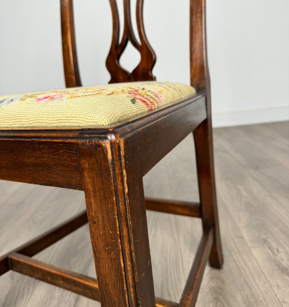 Antique 18th Century Set Of 6 Mahogany Dining Chairs View V