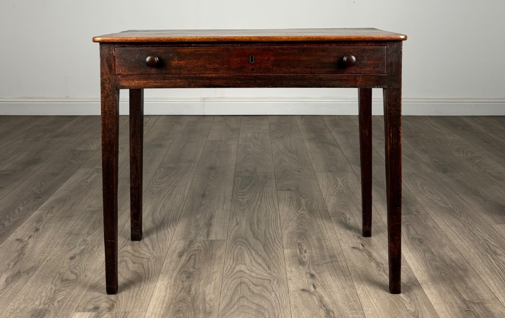 Antique 18th Century Side Table / Writing Table In Mahogany