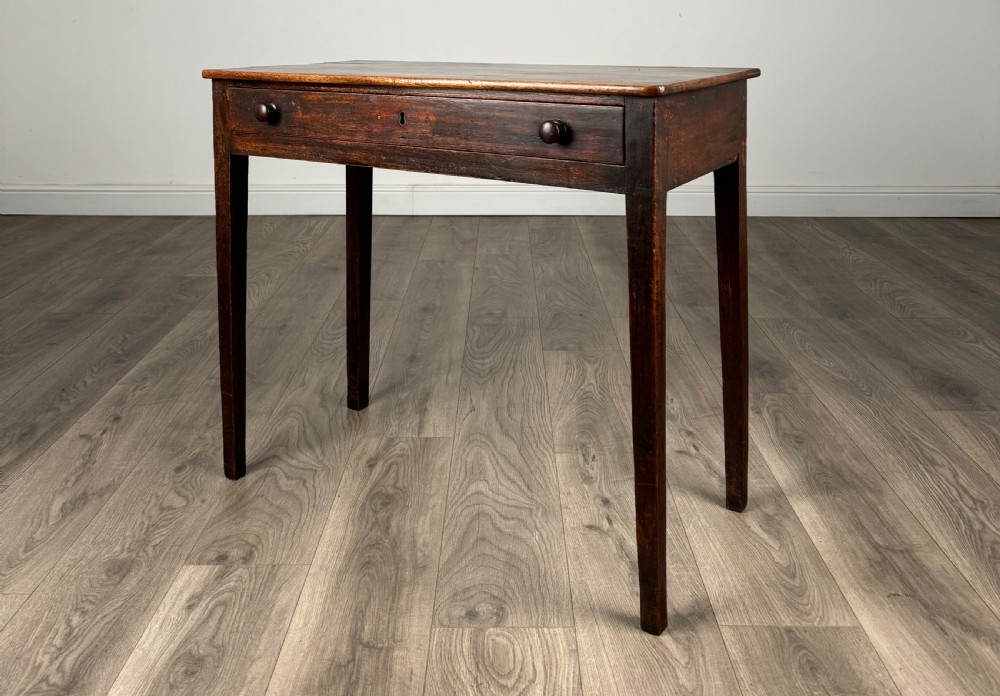 Antique 18th Century Side Table / Writing Table In Mahogany View II