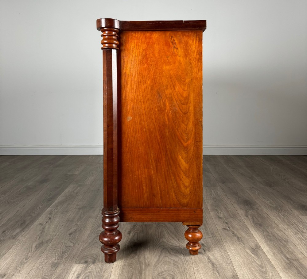 Antique 19th Century Bow Front Chest Of Drawers In Mahogany View III