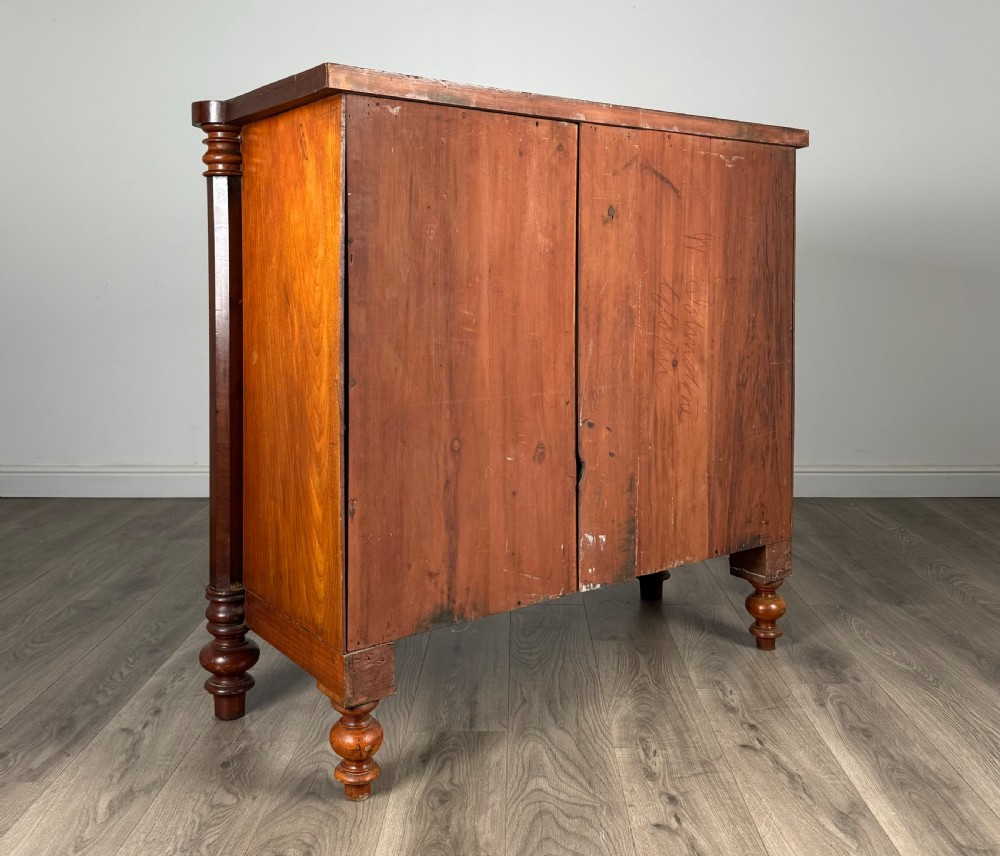 Antique 19th Century Bow Front Chest Of Drawers In Mahogany View IV