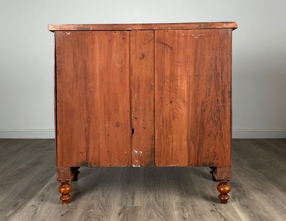 Antique 19th Century Bow Front Chest Of Drawers In Mahogany View V