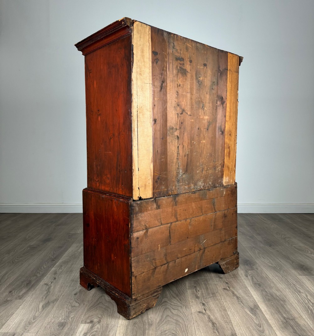 Antique Early 19th Century Chest On Chest In Mahogany View IV