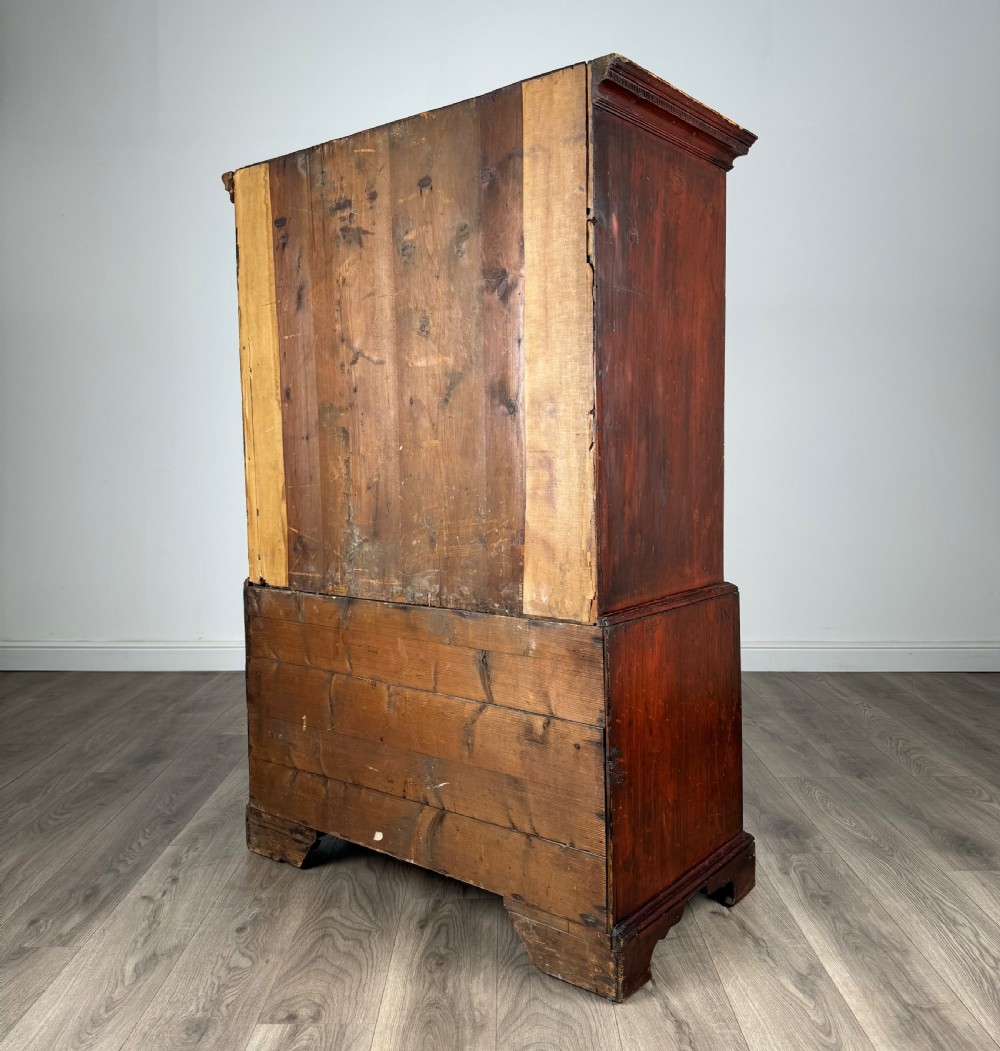 Antique Early 19th Century Chest On Chest In Mahogany View VI