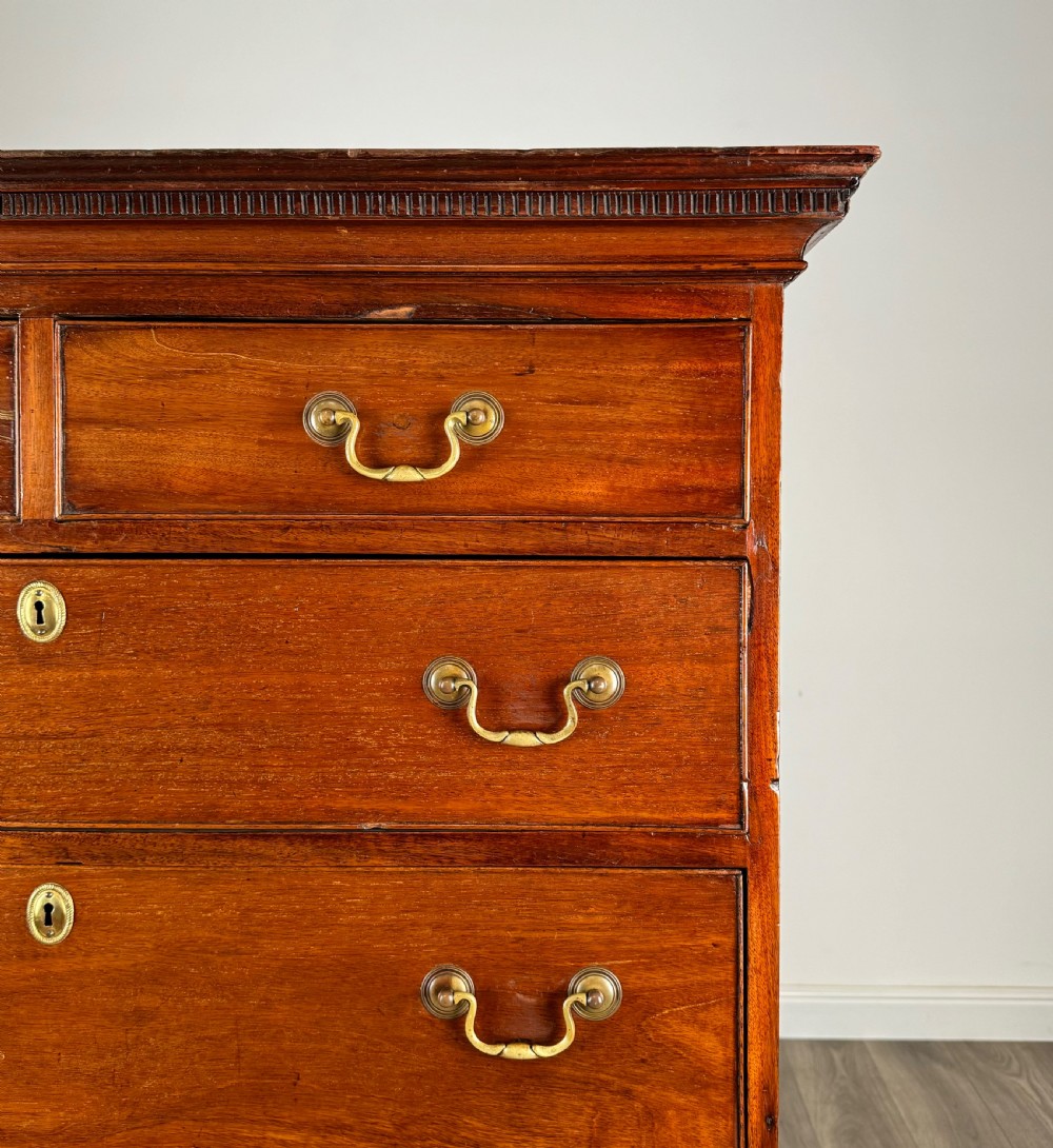 Antique Early 19th Century Chest On Chest In Mahogany View XII