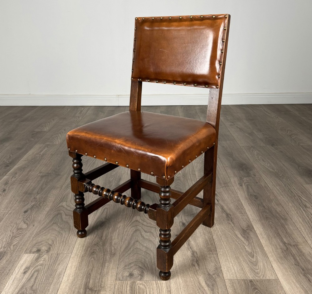 Antique 20th Century Set Of 6 Oak Dining Chairs View II