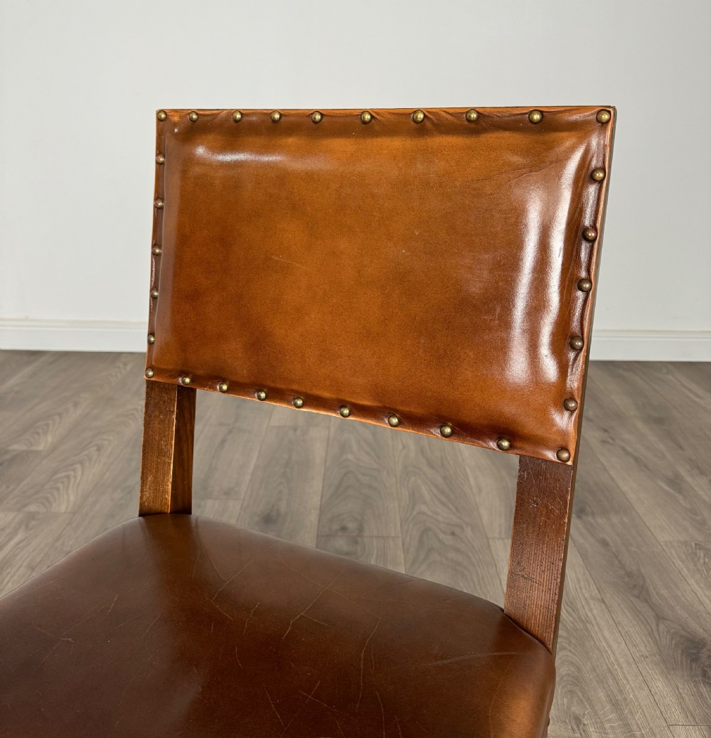 Antique 20th Century Set Of 6 Oak Dining Chairs View III