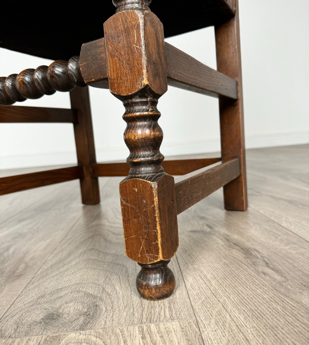 Antique 20th Century Set Of 6 Oak Dining Chairs View V