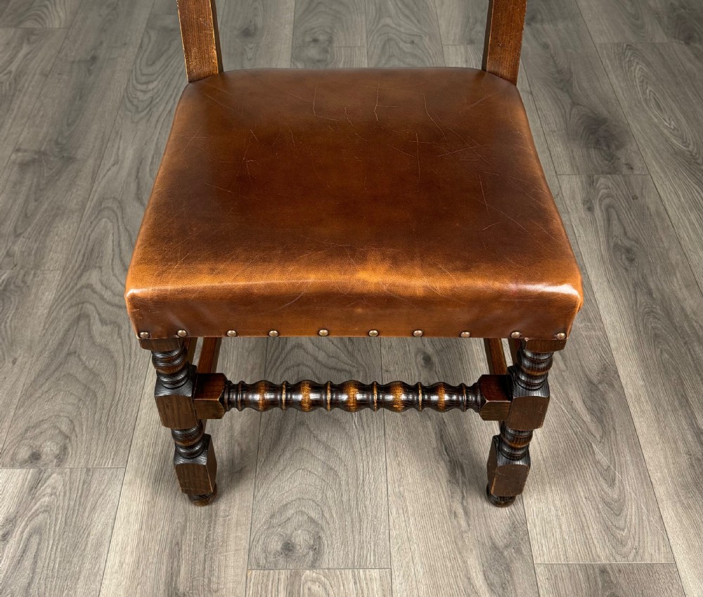 Antique 20th Century Set Of 6 Oak Dining Chairs View VI