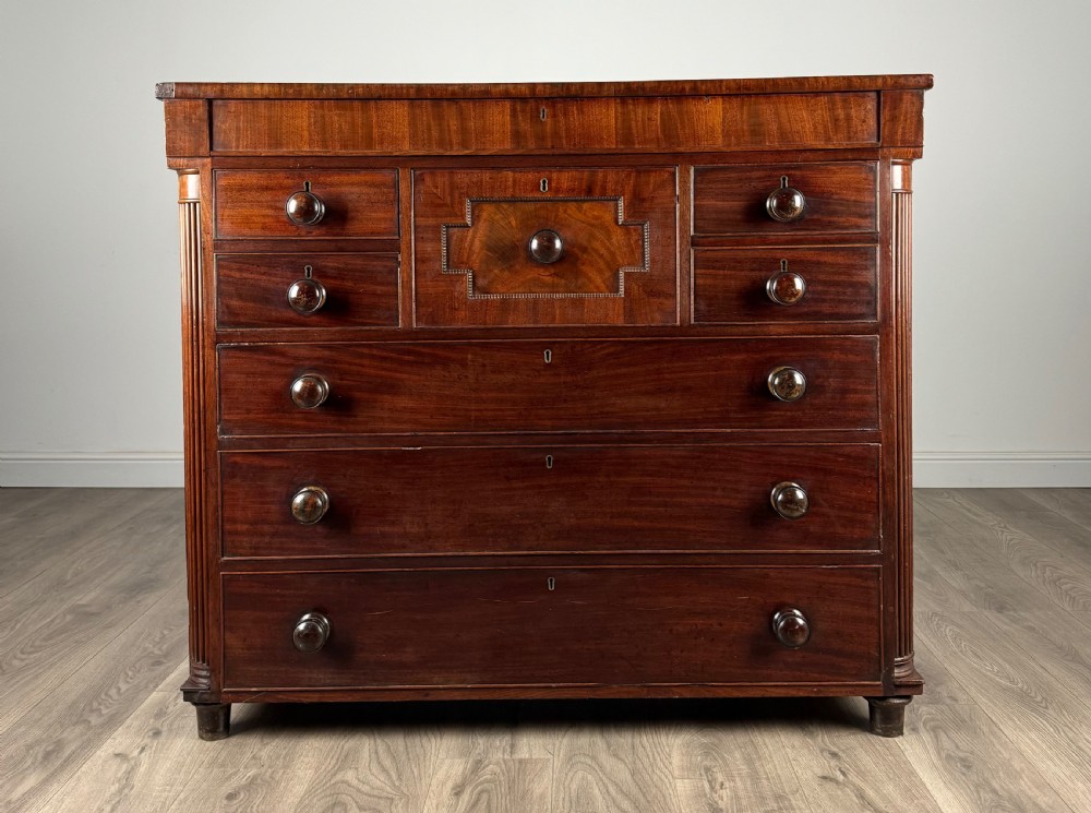 Antique 18th Century Quality Mahogany Chest Of Drawers
