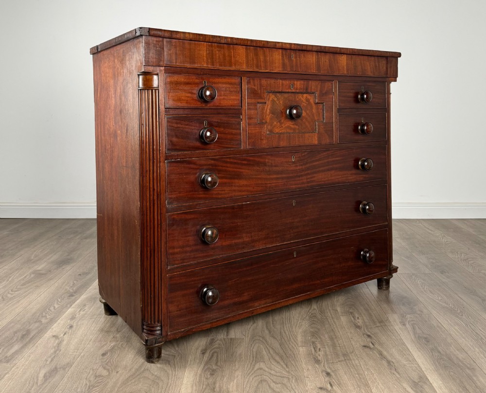 Antique 18th Century Quality Mahogany Chest Of Drawers View VIII