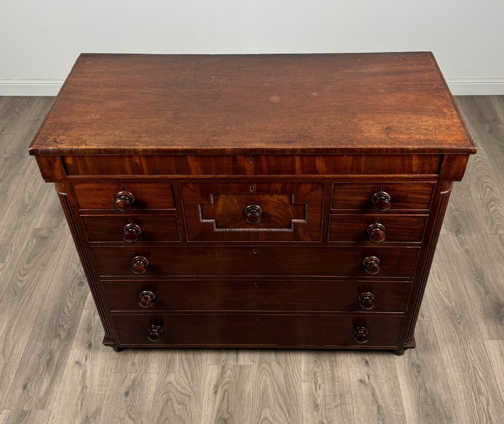 Antique 18th Century Quality Mahogany Chest Of Drawers View IX