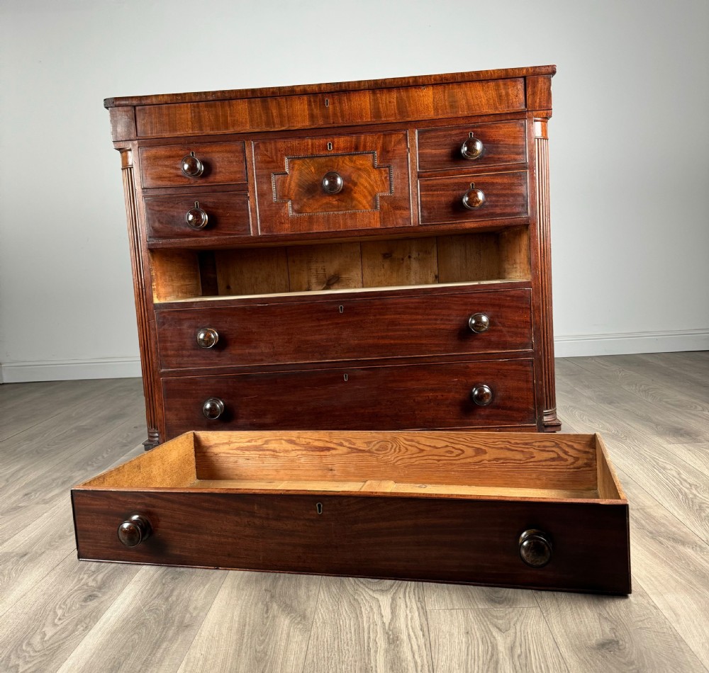 Antique 18th Century Quality Mahogany Chest Of Drawers View X